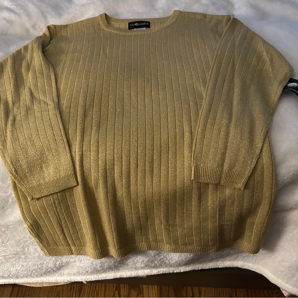 Club Room Gold Classic Crewneck Sweater